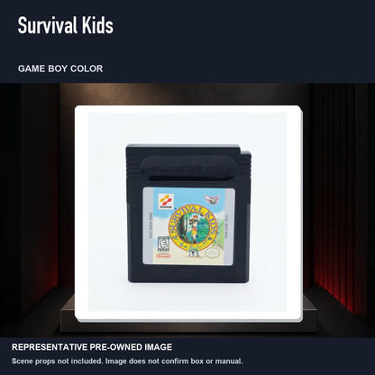 Representative pre-owned Survival Kids (Game Boy Color), product image on a display panel.