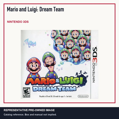 Representative pre-owned Mario and Luigi: Dream Team (Nintendo 3DS), minimal product layout.