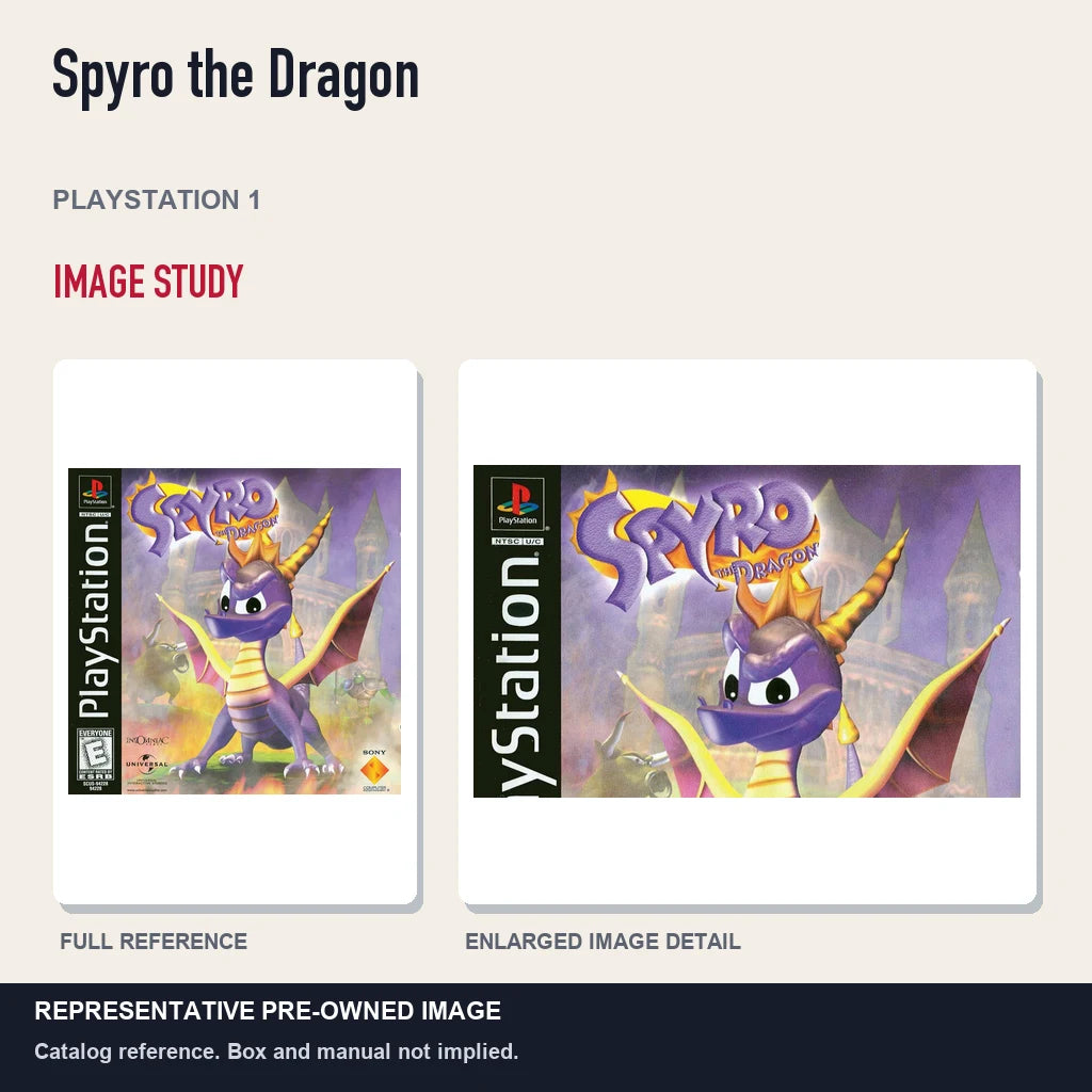 Representative pre-owned Spyro the Dragon (PlayStation 1), full image and detail.