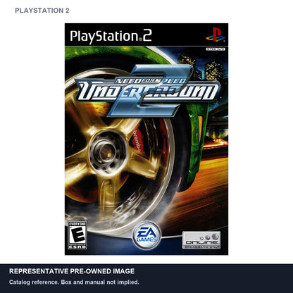 Representative pre-owned Need for Speed Underground 2 (PlayStation 2), white product reference.