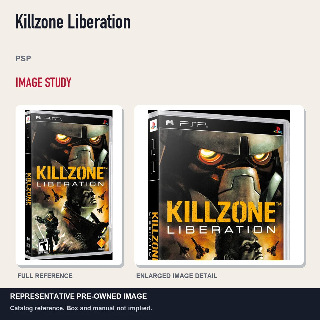 Representative pre-owned Killzone Liberation (PSP), full image and detail.
