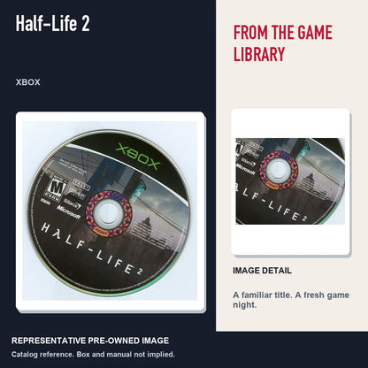 Representative pre-owned Half-Life 2 (Xbox), editorial image and detail.