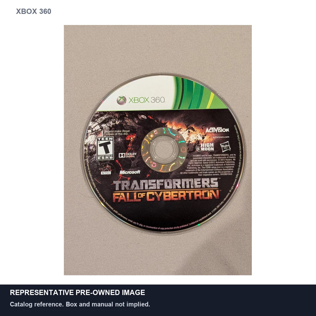 Representative pre-owned Transformers: Fall Of Cybertron (Xbox 360), white product reference.