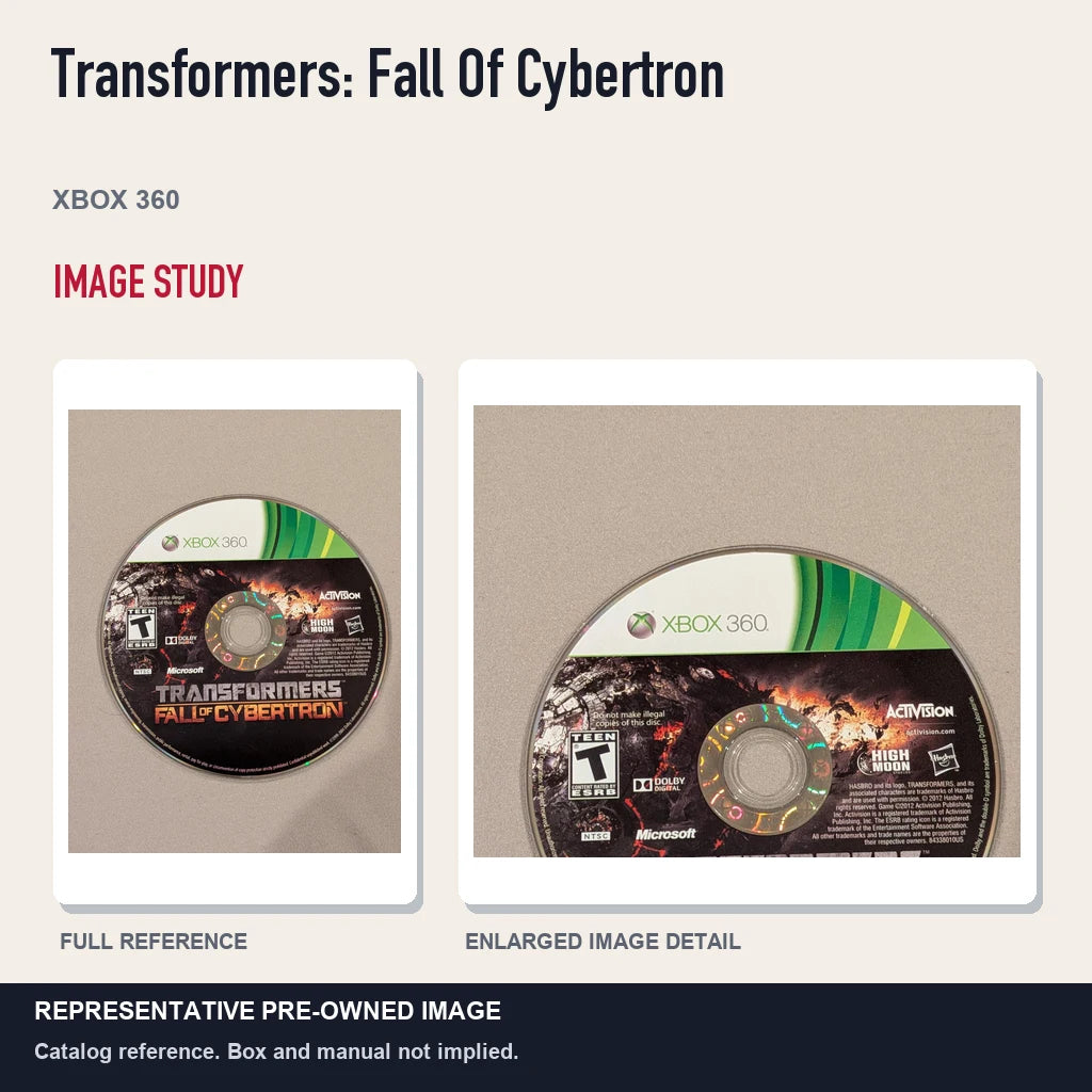 Representative pre-owned Transformers: Fall Of Cybertron (Xbox 360), full image and detail.