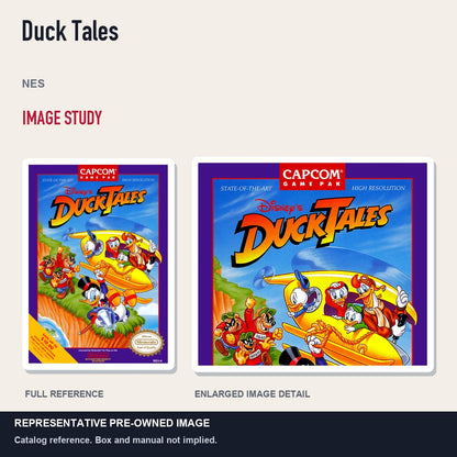 Representative pre-owned Duck Tales (NES), full image and detail.