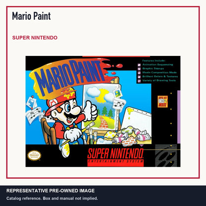 Representative pre-owned Mario Paint (Super Nintendo), minimal product layout.