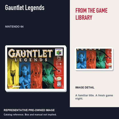 Representative pre-owned Gauntlet Legends (Nintendo 64), editorial image and detail.