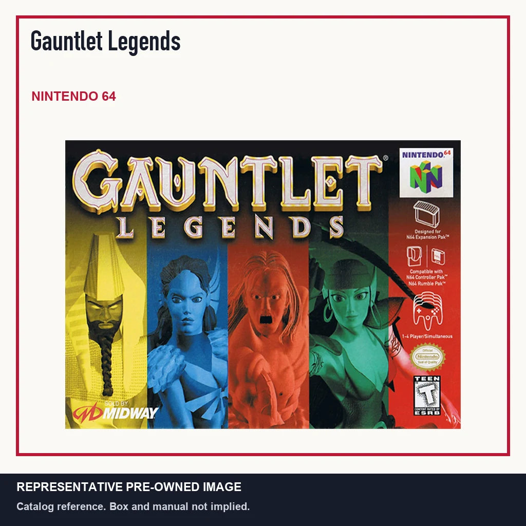 Representative pre-owned Gauntlet Legends (Nintendo 64), minimal product layout.