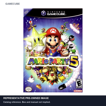 Representative pre-owned Mario Party 5 (GameCube), white product reference.