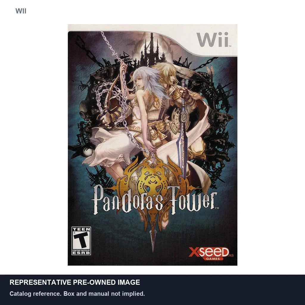 Representative pre-owned Pandora's Tower (Wii), white product reference.