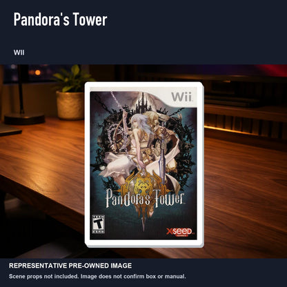 Representative pre-owned Pandora's Tower (Wii), product image in a styled desk scene.