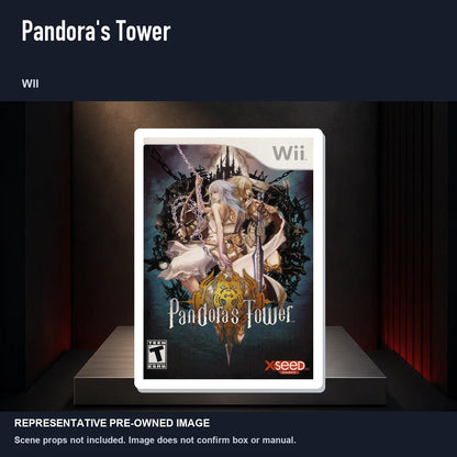 Representative pre-owned Pandora's Tower (Wii), product image on a display panel.