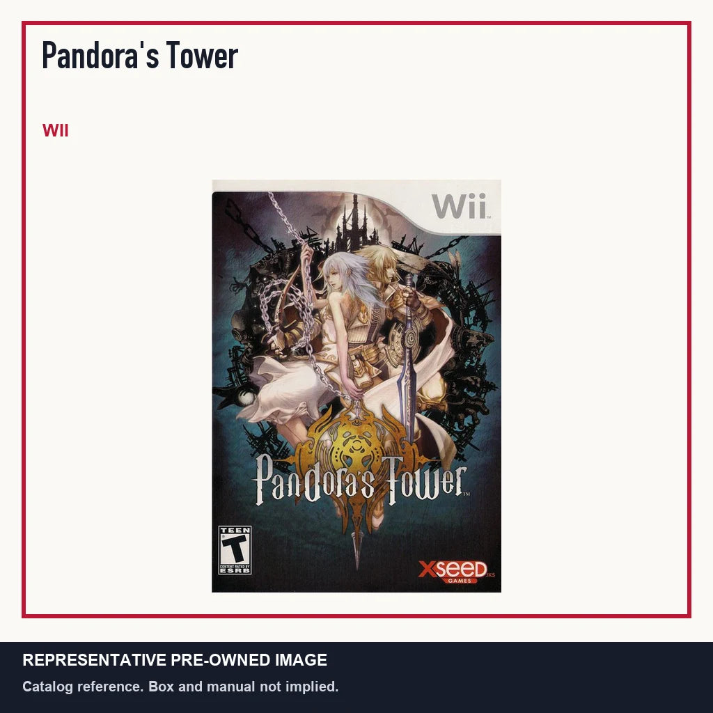 Representative pre-owned Pandora's Tower (Wii), minimal product layout.