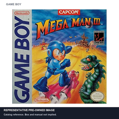 Representative pre-owned Mega Man 3 (Game Boy), white product reference.