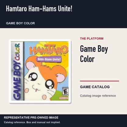 Representative pre-owned Hamtaro Ham-Hams Unite! (Game Boy Color), platform product layout.