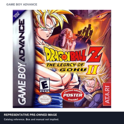 Representative pre-owned Dragon Ball Z Legacy of Goku II (Game Boy Advance), white product reference.