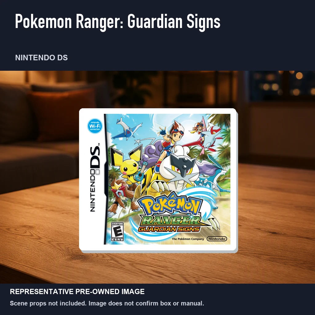 Representative pre-owned Pokemon Ranger: Guardian Signs (Nintendo DS), product image in a styled room scene.