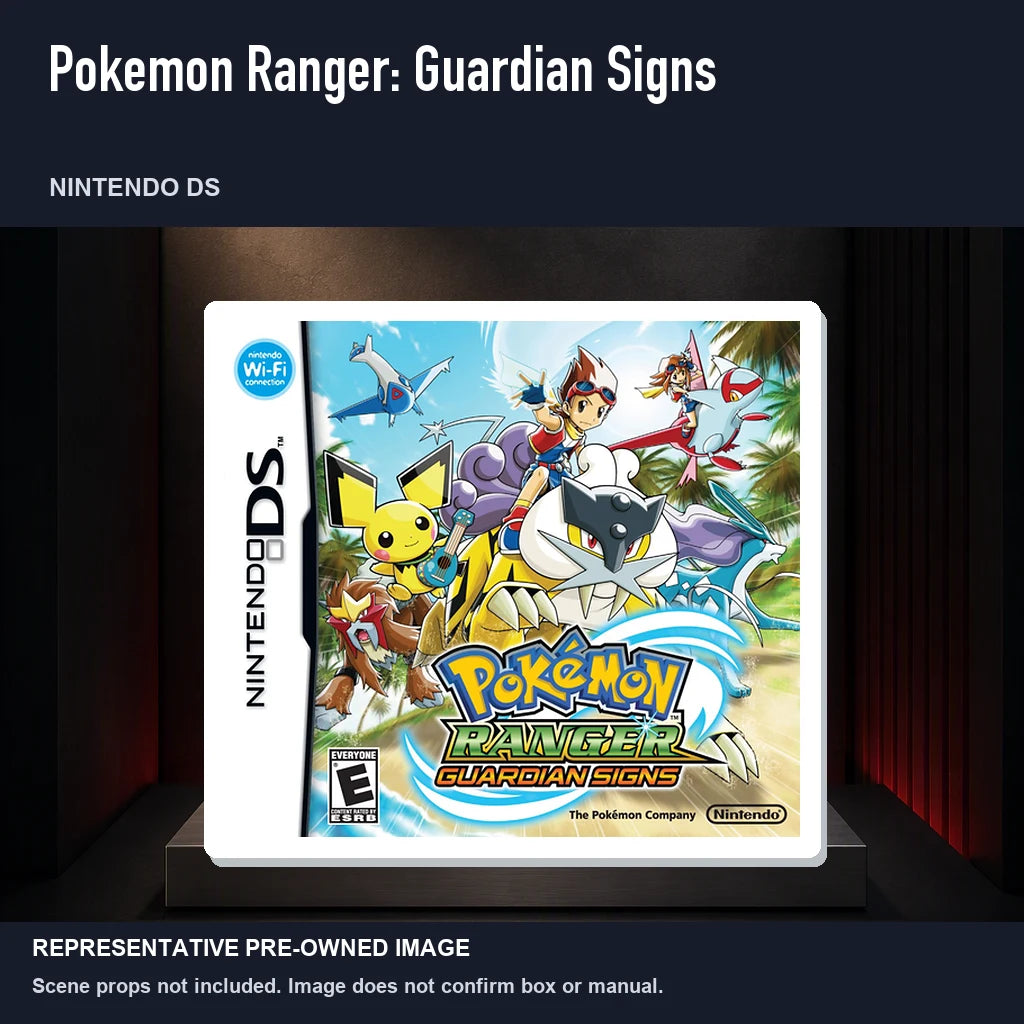 Representative pre-owned Pokemon Ranger: Guardian Signs (Nintendo DS), product image on a display panel.