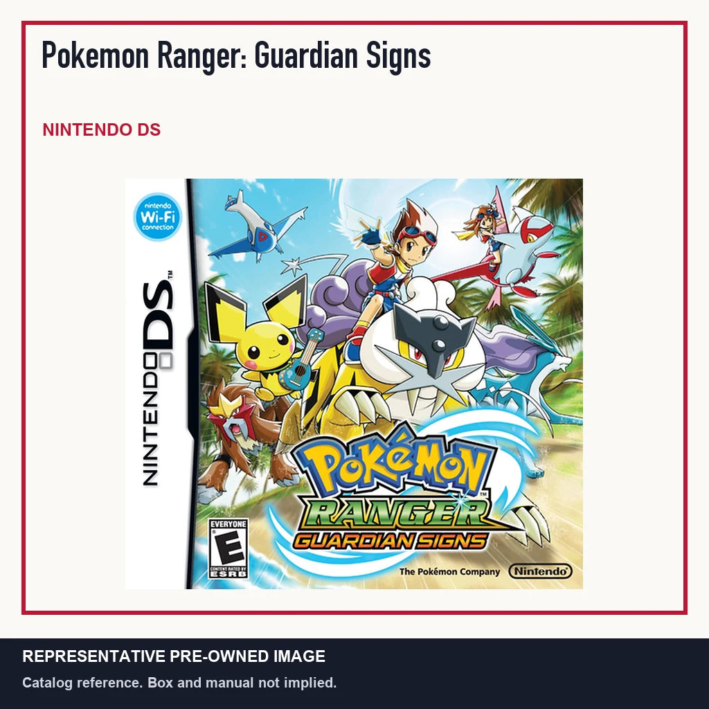 Representative pre-owned Pokemon Ranger: Guardian Signs (Nintendo DS), minimal product layout.