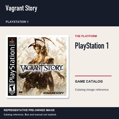 Representative pre-owned Vagrant Story (PlayStation 1), platform product layout.