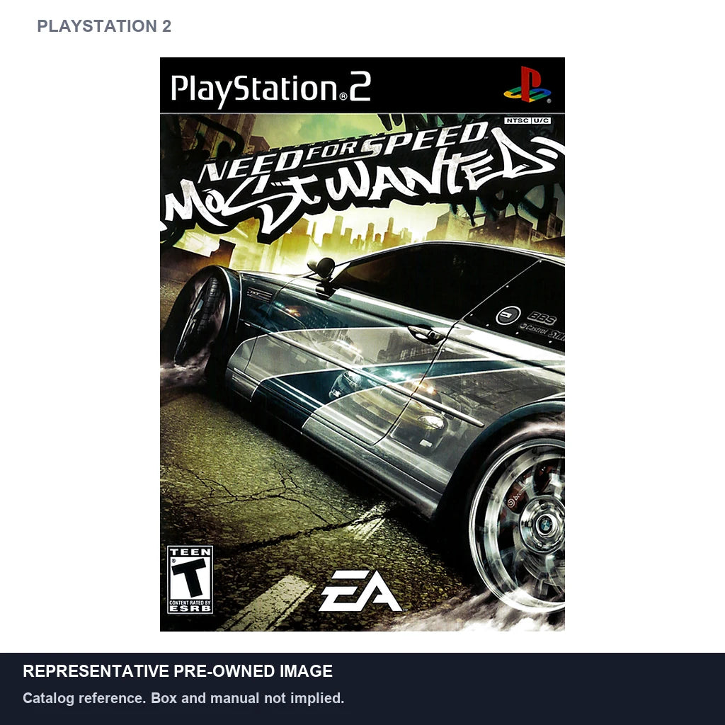 Representative pre-owned Need for Speed Most Wanted (PlayStation 2), white product reference.