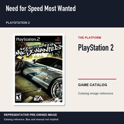Representative pre-owned Need for Speed Most Wanted (PlayStation 2), platform product layout.