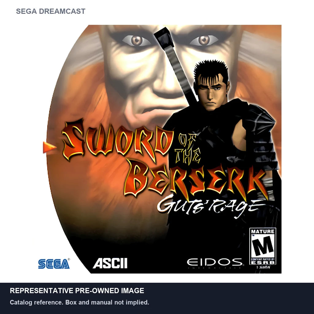Representative pre-owned Sword of the Berserk: Gut's Rage (Sega Dreamcast), white product reference.