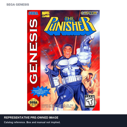Representative pre-owned The Punisher (Sega Genesis), white product reference.