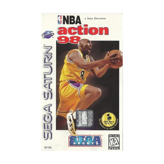 Representative pre-owned NBA Action 98 (Sega Saturn), white product reference.