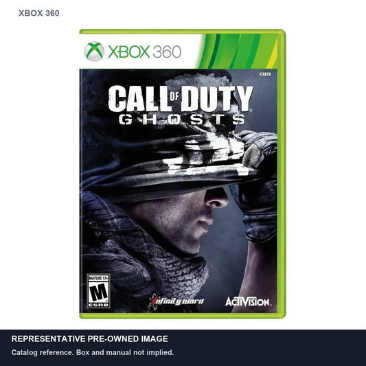 Representative pre-owned Call of Duty Ghosts (Xbox 360), white product reference.