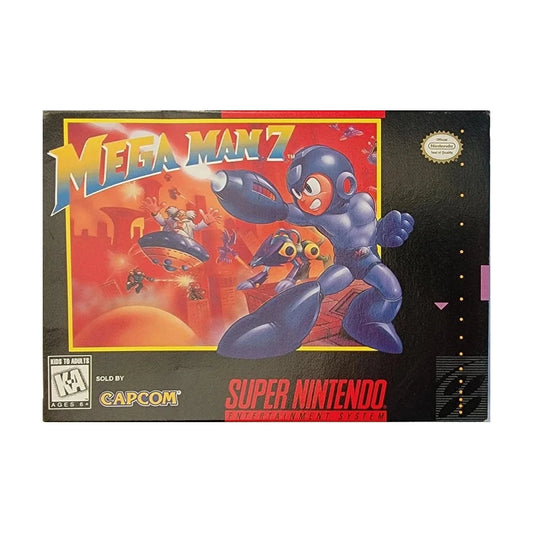 Representative pre-owned Mega Man 7 (Super Nintendo), white product reference.