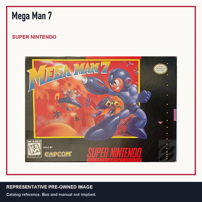 Representative pre-owned Mega Man 7 (Super Nintendo), minimal product layout.