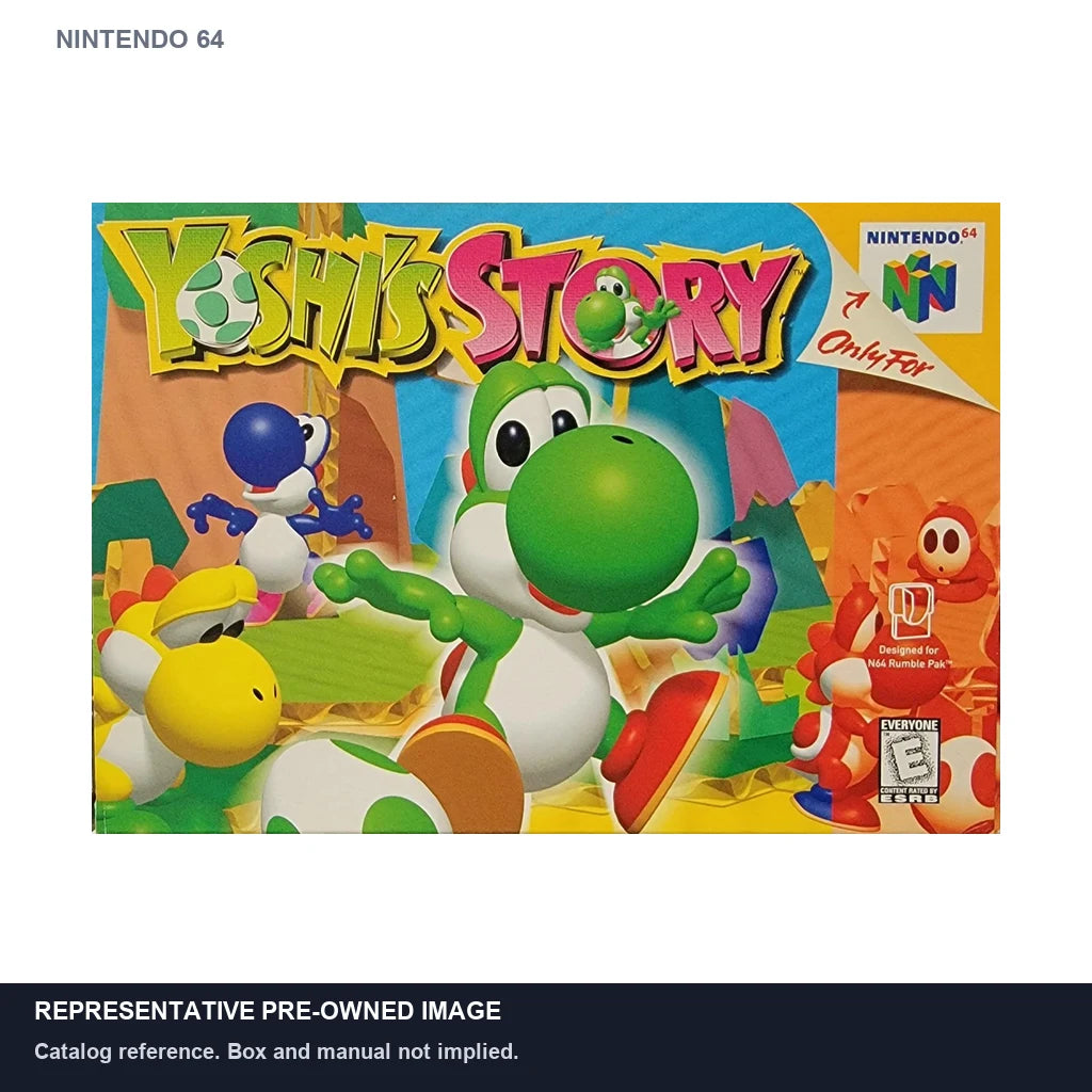 Representative pre-owned Yoshi's Story (Nintendo 64), white product reference.