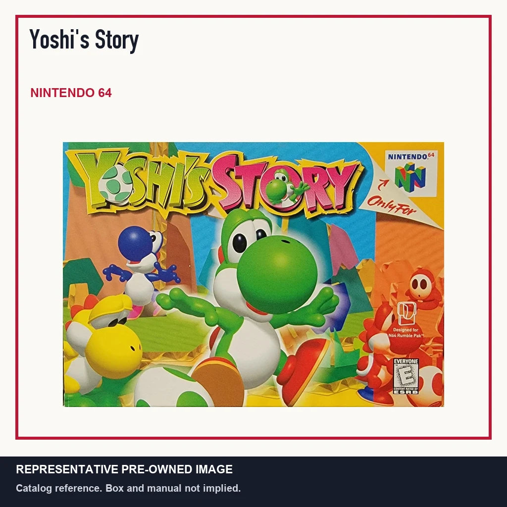 Representative pre-owned Yoshi's Story (Nintendo 64), minimal product layout.