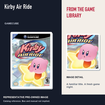 Representative pre-owned Kirby Air Ride (GameCube), editorial image and detail.