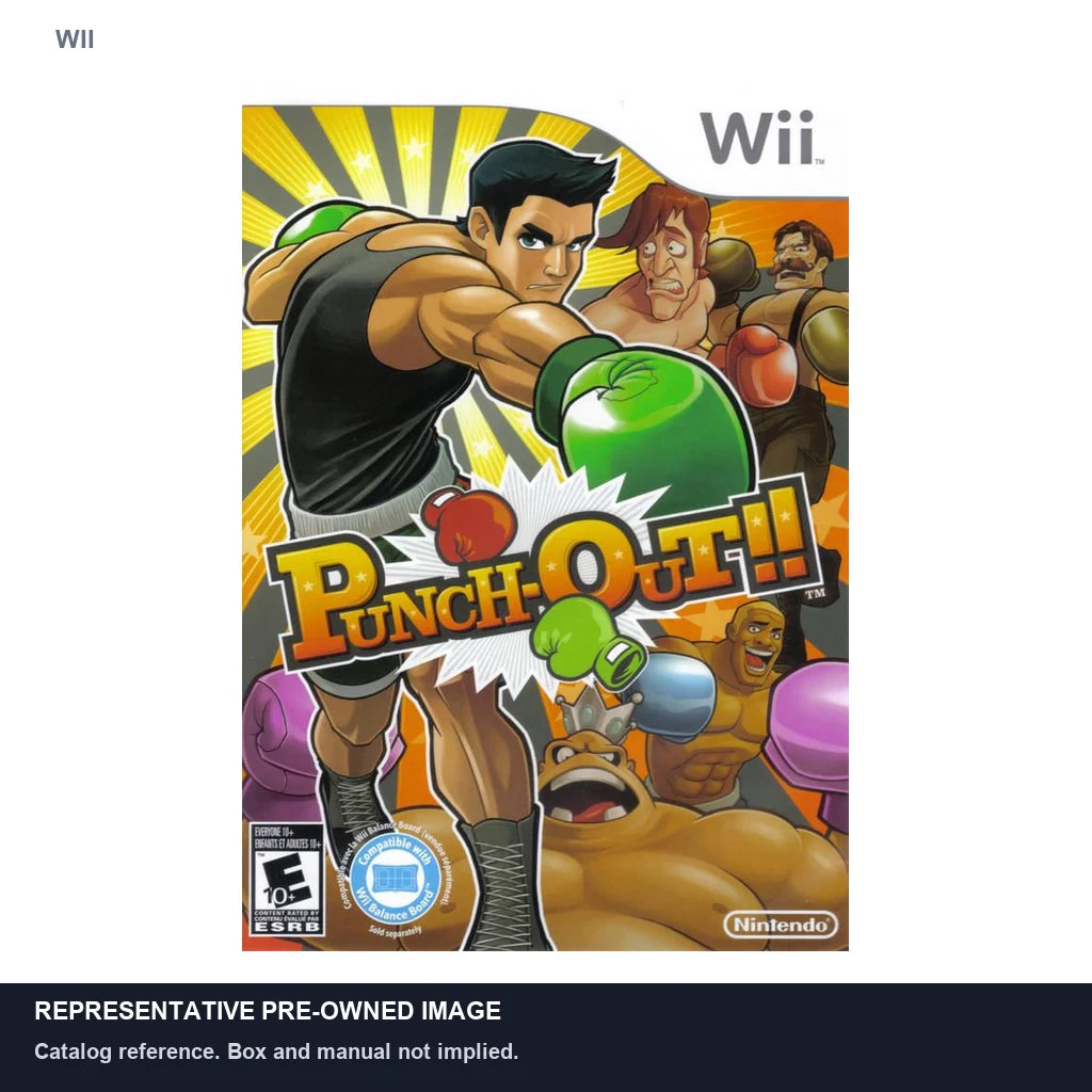 Representative pre-owned Punch-Out (Wii), white product reference.