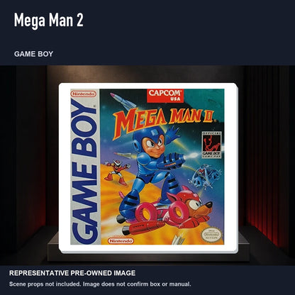 Representative pre-owned Mega Man 2 (Game Boy), product image on a display panel.