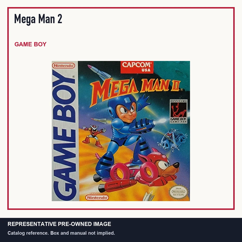 Representative pre-owned Mega Man 2 (Game Boy), minimal product layout.