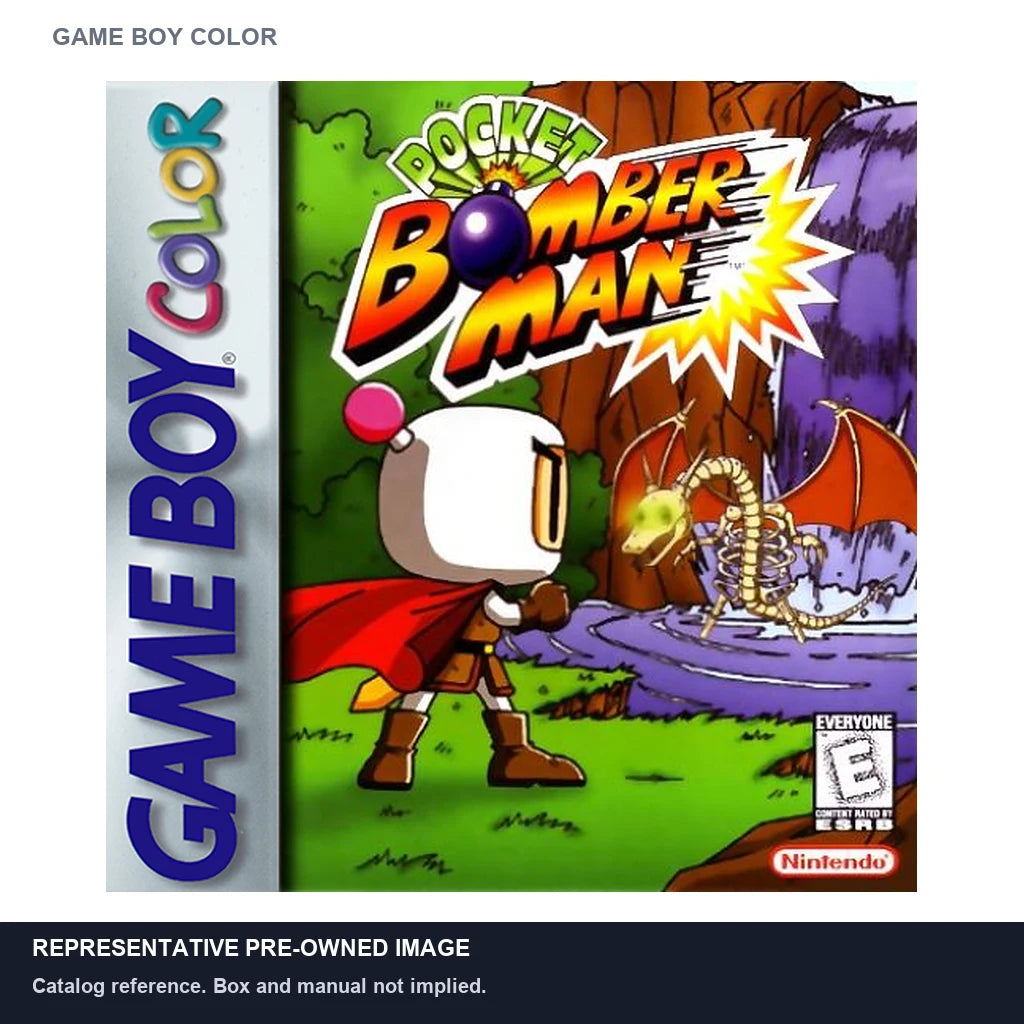 Representative pre-owned Bomberman Pocket (Game Boy Color), white product reference.