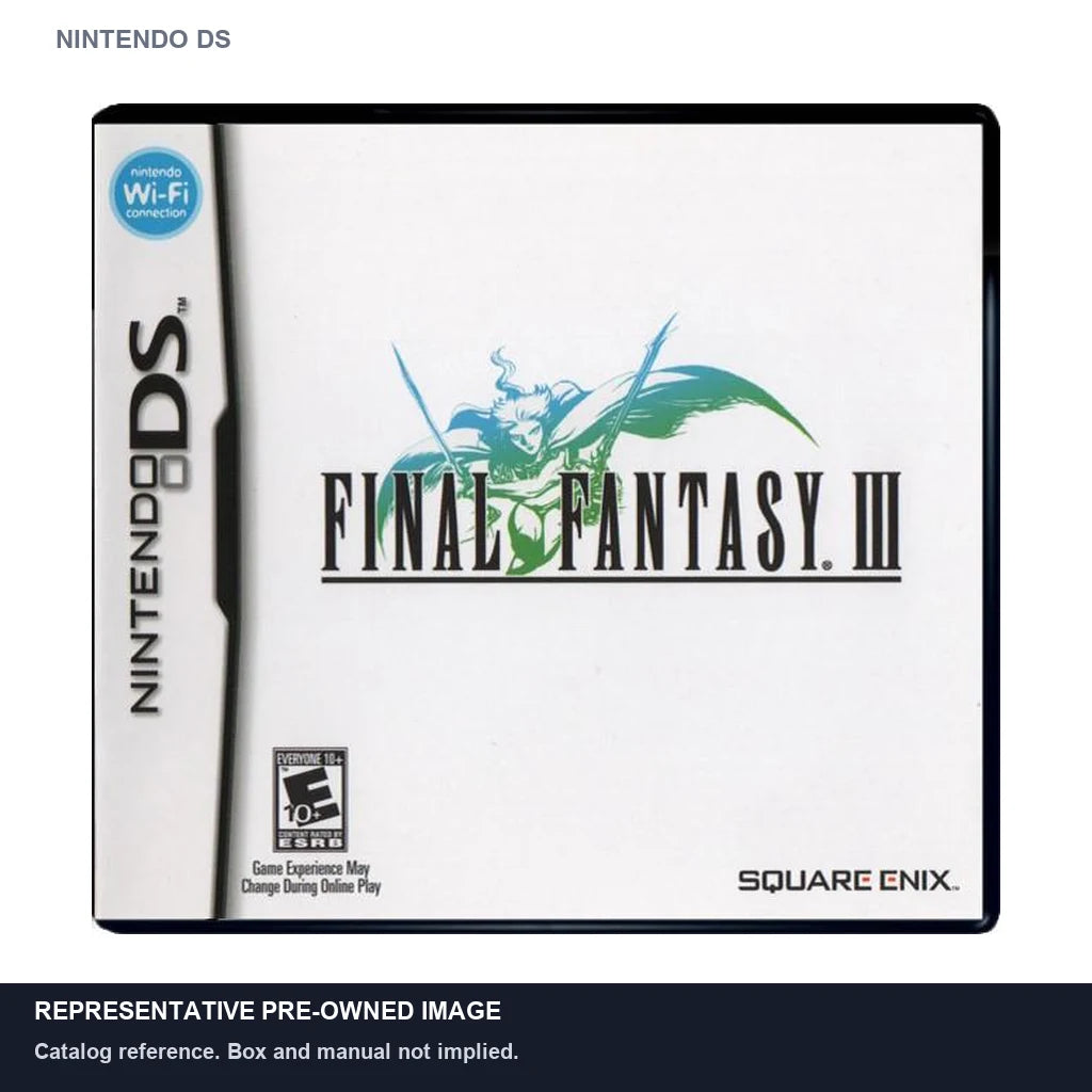 Representative pre-owned Final Fantasy III (Nintendo DS), white product reference.