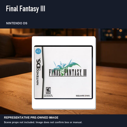 Representative pre-owned Final Fantasy III (Nintendo DS), product image in a styled room scene.