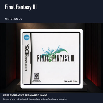 Representative pre-owned Final Fantasy III (Nintendo DS), product image on a display panel.