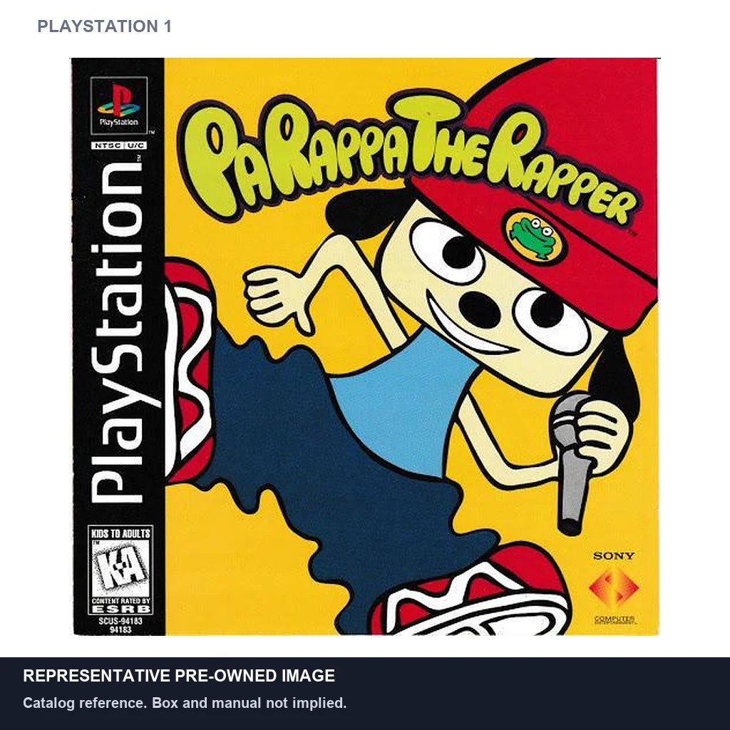 Representative pre-owned PaRappa the Rapper (PlayStation 1), white product reference.