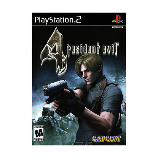 Representative pre-owned Resident Evil 4 (PlayStation 2), white product reference.