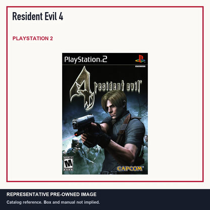 Representative pre-owned Resident Evil 4 (PlayStation 2), minimal product layout.
