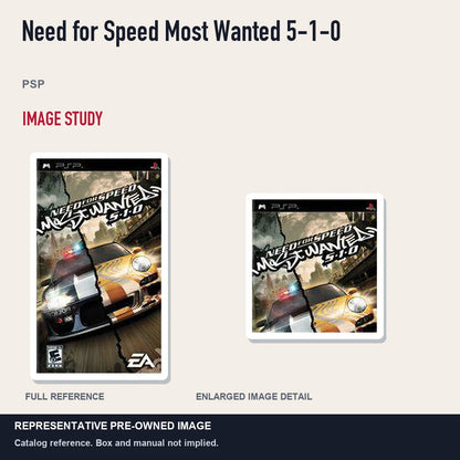 Representative pre-owned Need for Speed Most Wanted 5-1-0 (PSP), full image and detail.