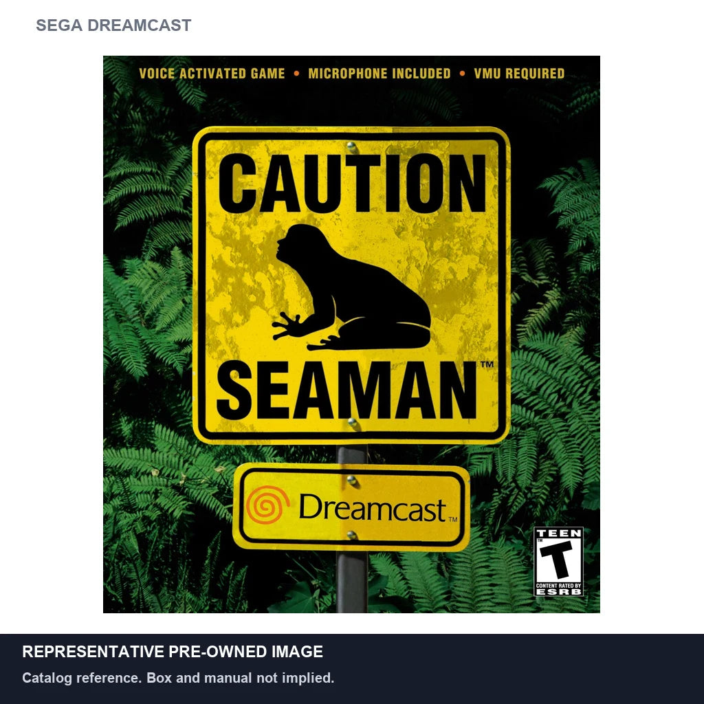 Representative pre-owned Seaman (Sega Dreamcast), white product reference.