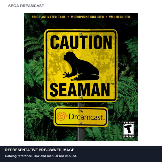 Representative pre-owned Seaman (Sega Dreamcast), white product reference.