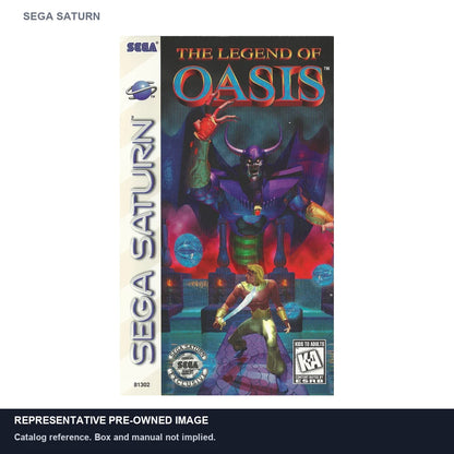 Representative pre-owned Legend of Oasis (Sega Saturn), white product reference.