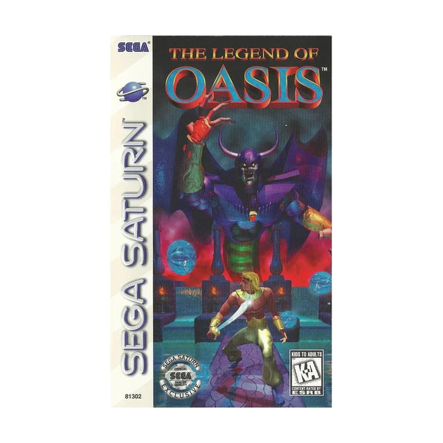 Representative pre-owned Legend of Oasis (Sega Saturn), white product reference.